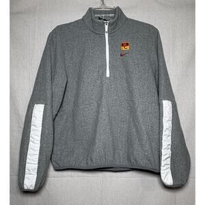 Nike USC Sweatshirt Women’s Sz S Gray Fleece Pullover Trojans‎ High Neck 1/4 Zip
